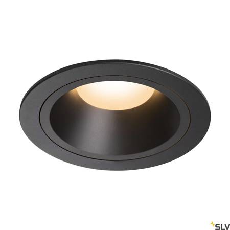 NUMINOS® DL L, wewnętrzna oprawa sufitowa wpuszczana LED, czarna/czarna 2700 K 55°