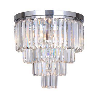 Zuma Line Amedeo FC17106/4+1-CHR 5x40W Plafon lampa sufitowa chrom szkło kryształowe